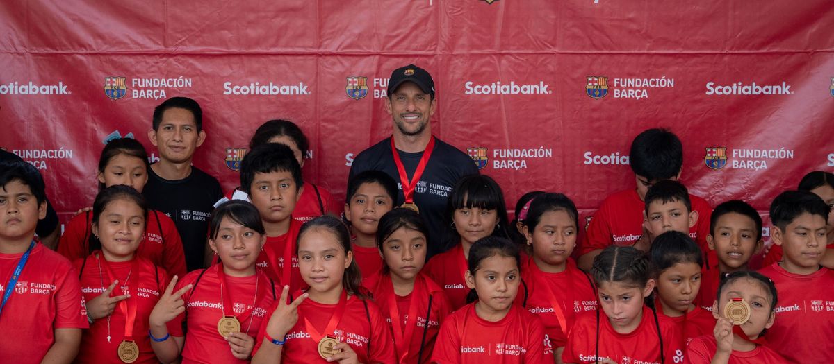 Juliano Belletti visita el projecte que la Fundació FC Barcelona i Scotiabank desenvolupen a Calakmul (Mèxic)