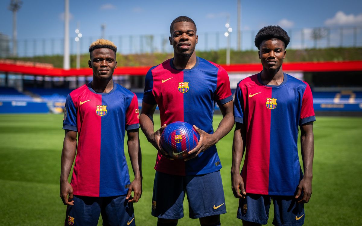 Aziz, Cedric i Oduro ja vesteixen de blaugrana