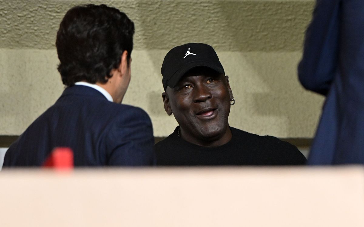 Michael Jordan at the Stade Louis II