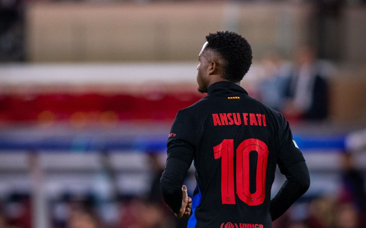 Ansu Fati makes first FC Barcelona appearance for 389 days