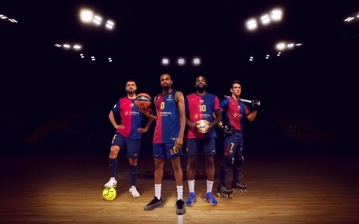 Les maillots des sections du FC Barcelone, en vente