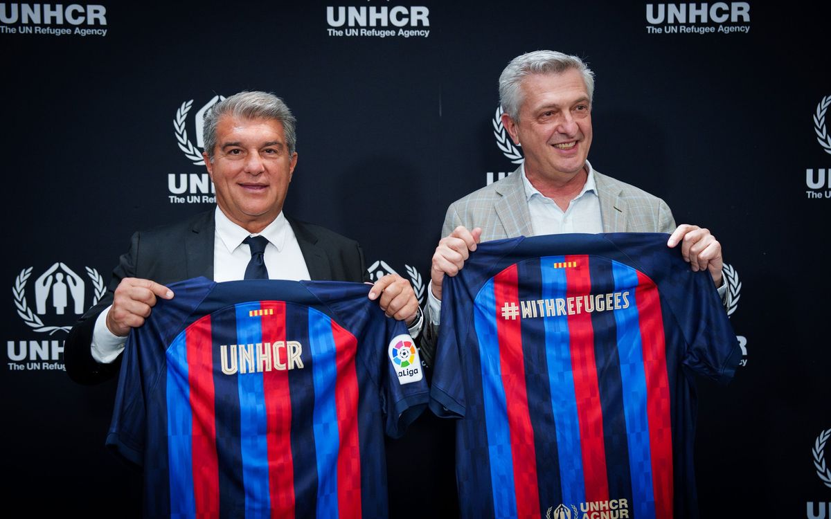 The partnership between the FC Barcelona Foundation and UNHCR: one of the most influential projects of 2024