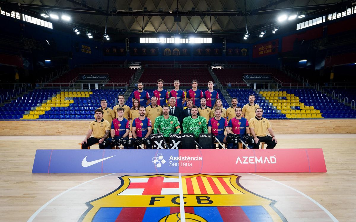 La fotografía oficial del Barça de Hockey Patines 2024/25