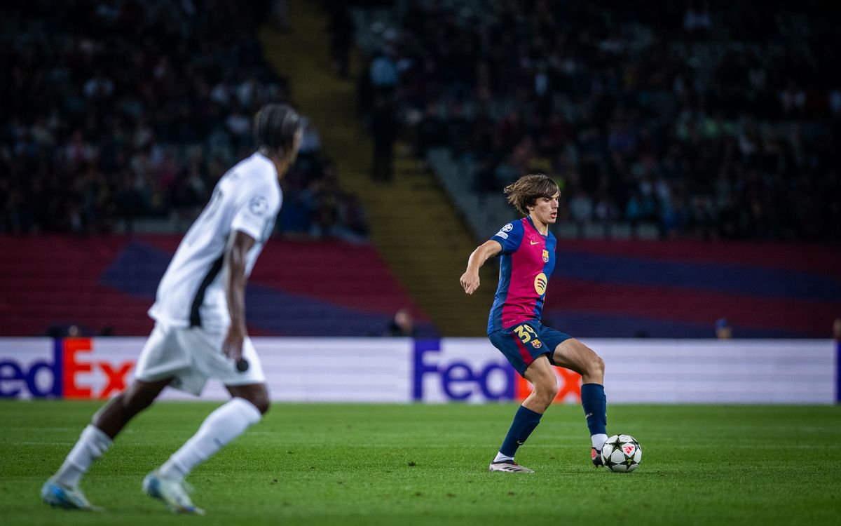 Andrés Cuenca makes his Barça debut