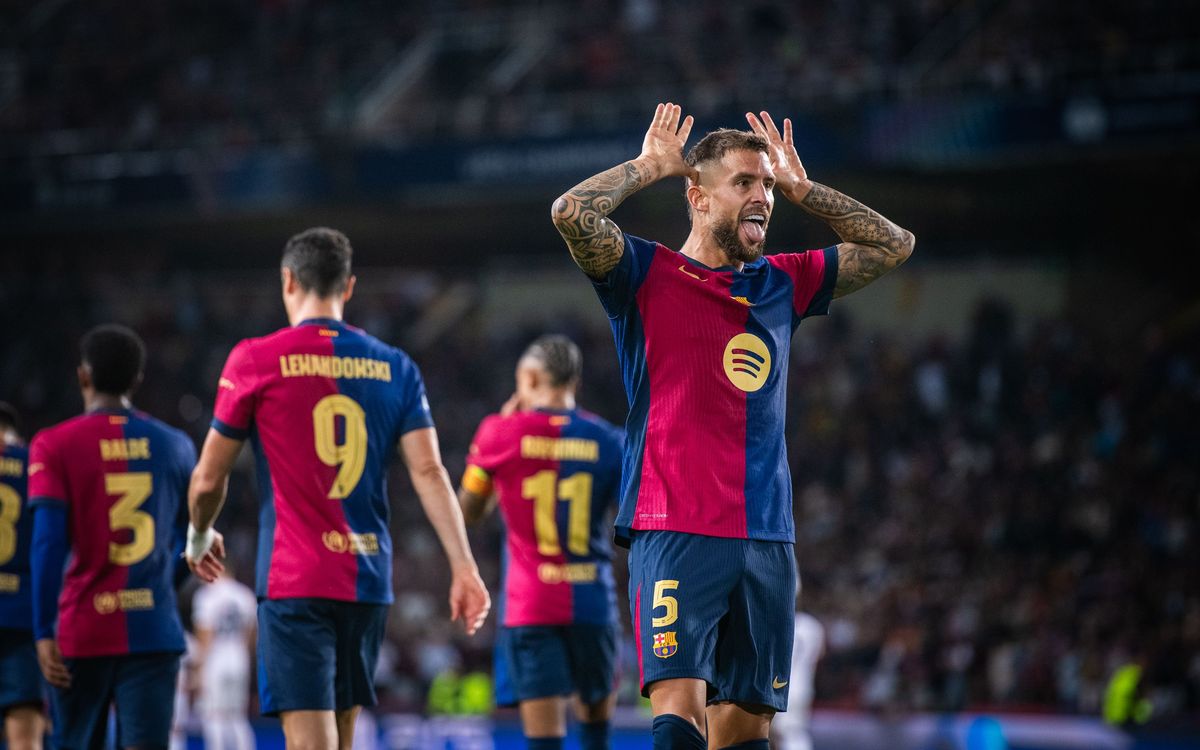 Iñigo Martínez celebra su gol contra el Young Boys.