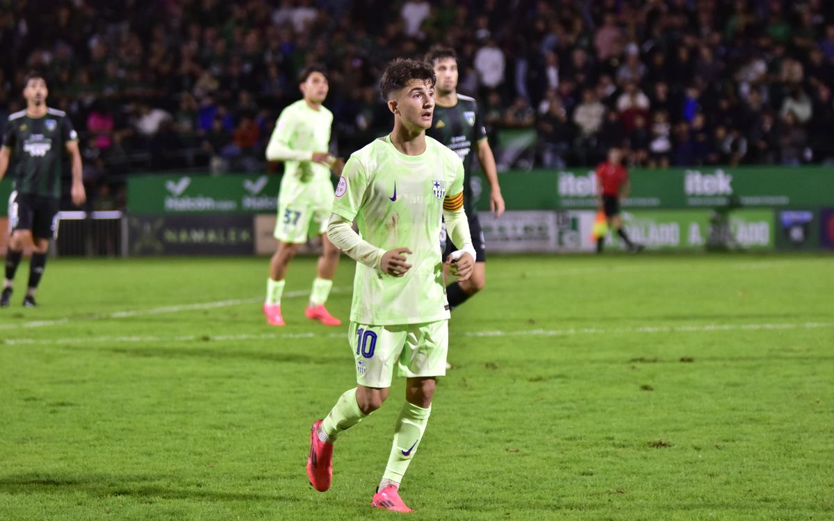 Sestao River - Barça Atlètic: Siguen sumando a domicilio (2-2)