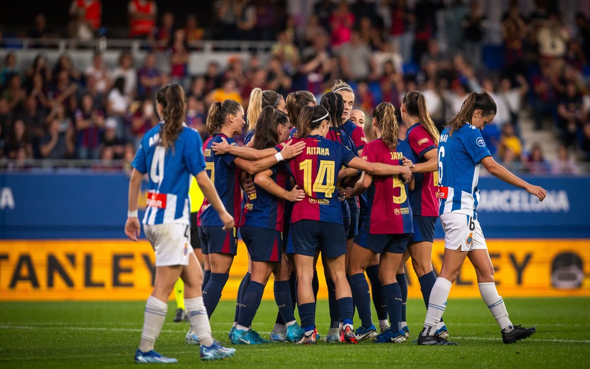 Barça - Espanyol: El derbi és culer (7-1)