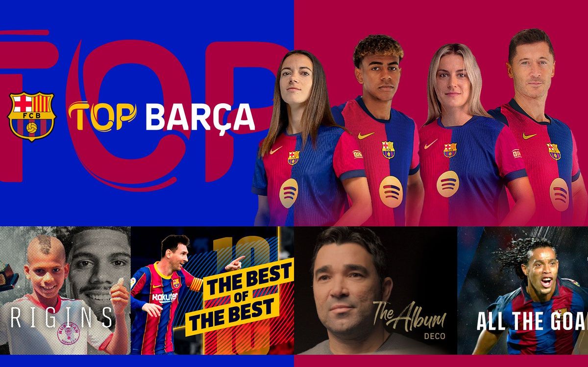 Barça Studios estrena ‘TOP BARÇA’, el nuevo canal ‘FAST’ disponible en plataformas de contenidos de todo el mundo