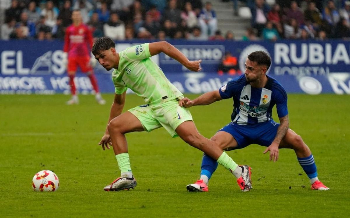 Ponferradina - Barça Atlètic: Empat de valor (1-1)