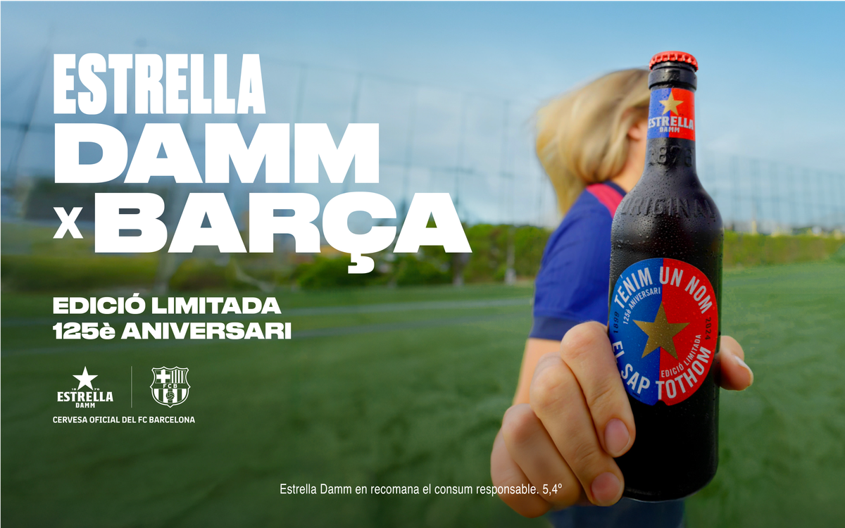 Estrella Damm celebra els 125 anys del Barça amb una edició limitada i exclusiva