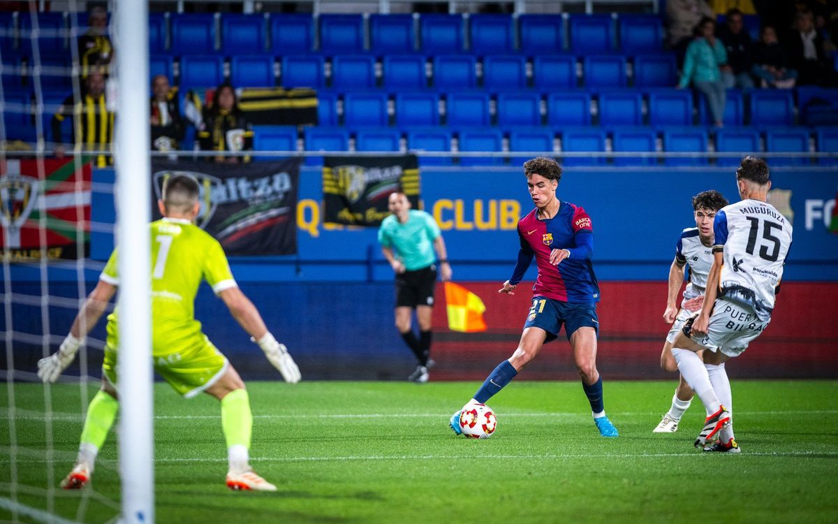 Barça Atlètic - Barakaldo CF: Se escapa el triunfo (2-2)