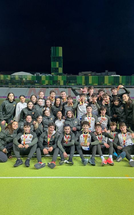 El Barça masculí d’atletisme puja al podi estatal sub 20