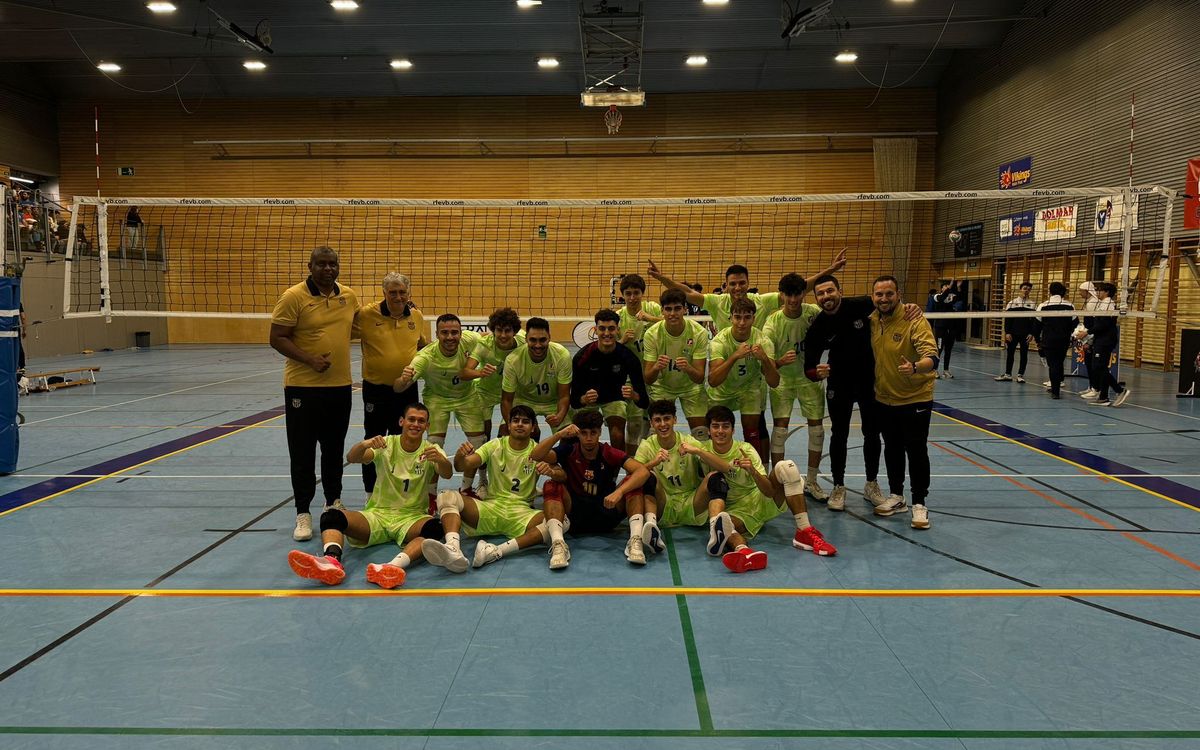 El Barça Voleibol s'imposa al Vikings Vòlei Prat per 0-3