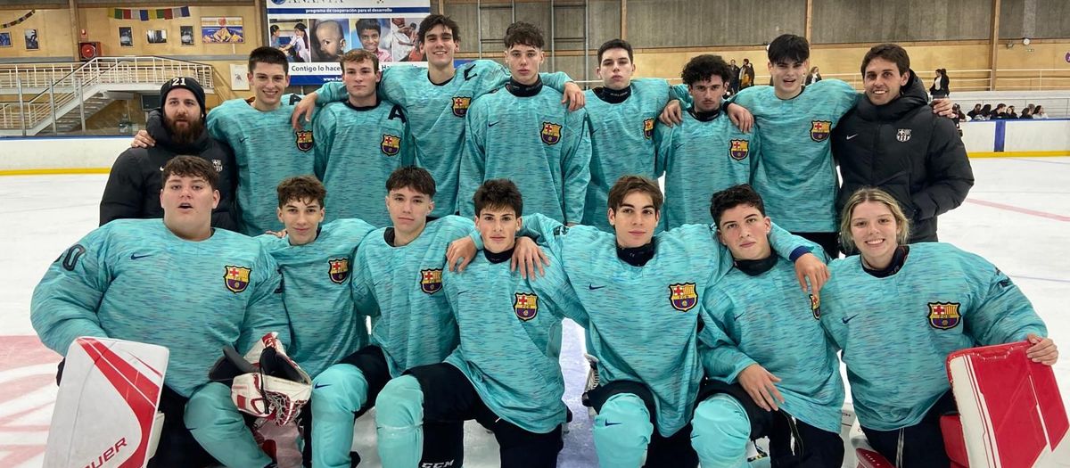 Doble victoria del Hockey Hielo U20 en su debut en Majadahonda