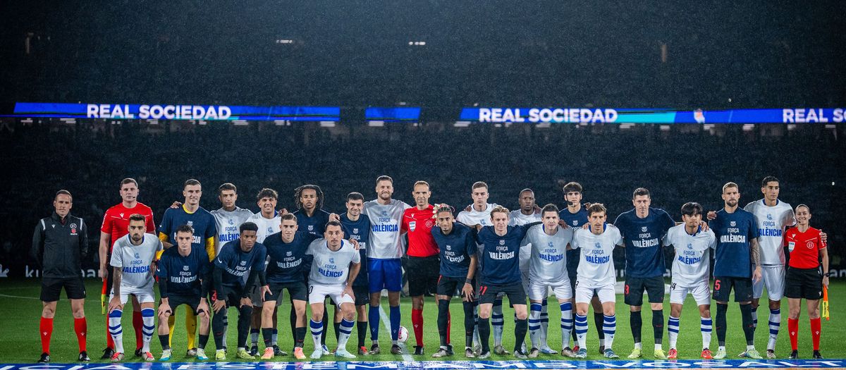 Real Sociedad and FC Barcelona show support for flood victims