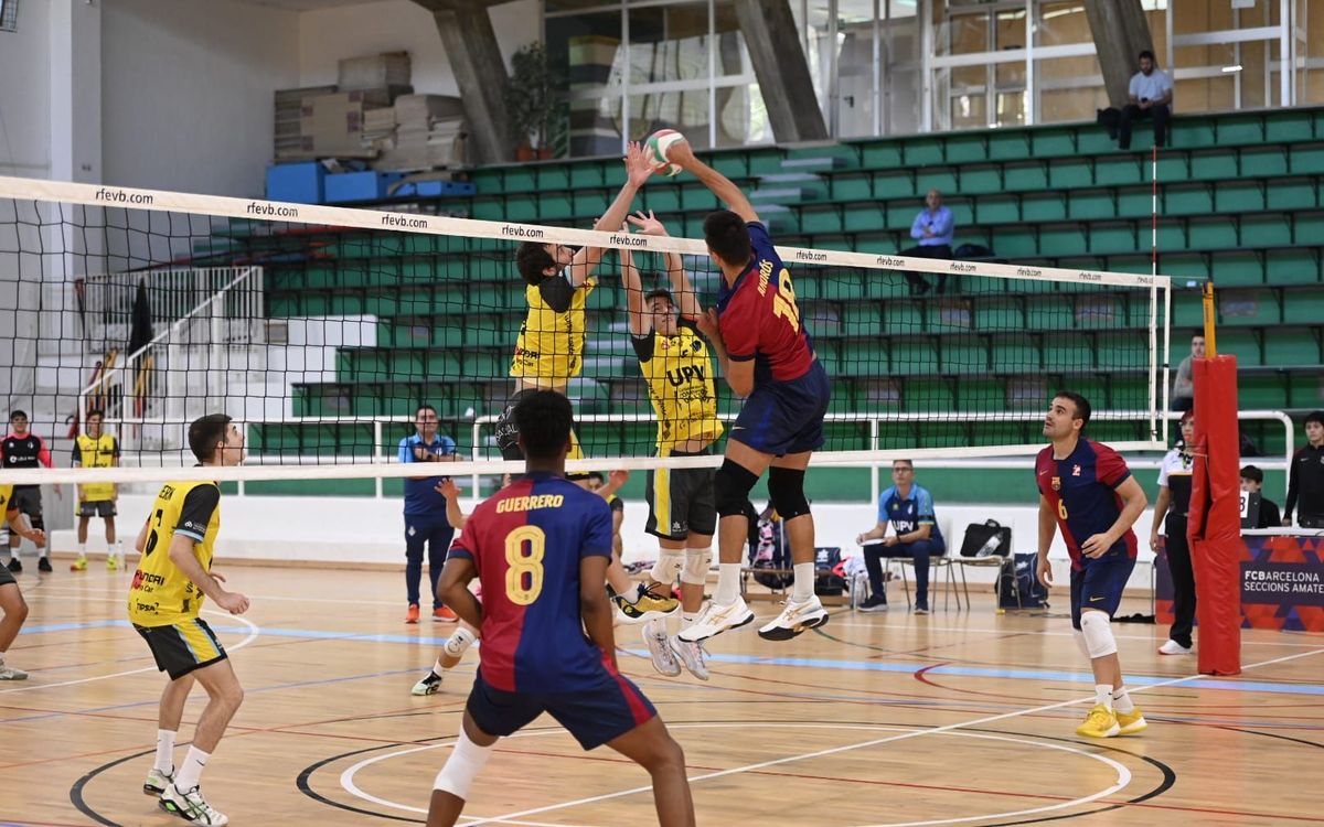 El Barça Voleibol supera a l’UPV Conqueridor en un duel intens fins a l’últim set (3-2)