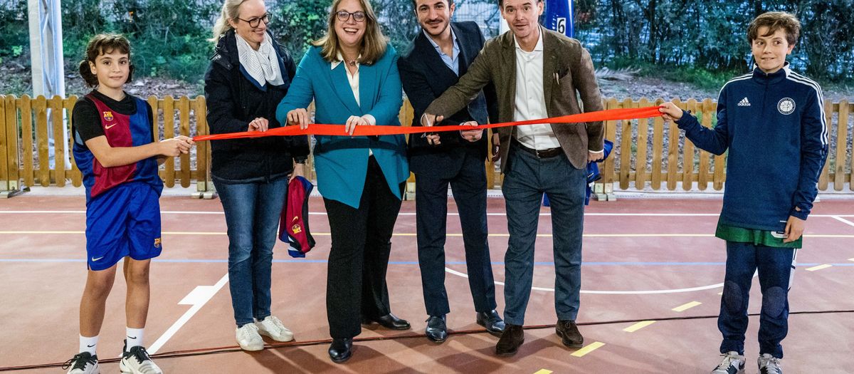 Inauguradas oficialmente las pistas de la Barça Escola basket en el DSB