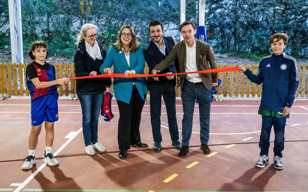 Inaugurades oficialment les pistes de la Barça Escola bàsquet a la DSB