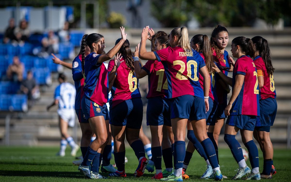 Goleada del Femenino B ante el Sporting Huelva (5-0)