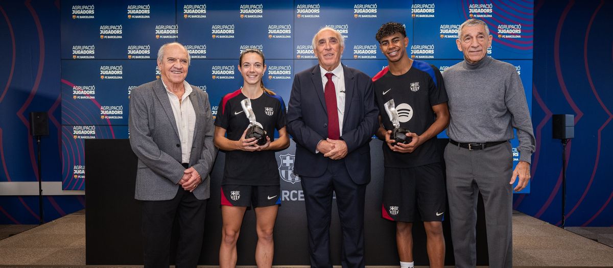 Lamine Yamal et Aitana Bonmatí reçoivent le Prix Barça Jugadors