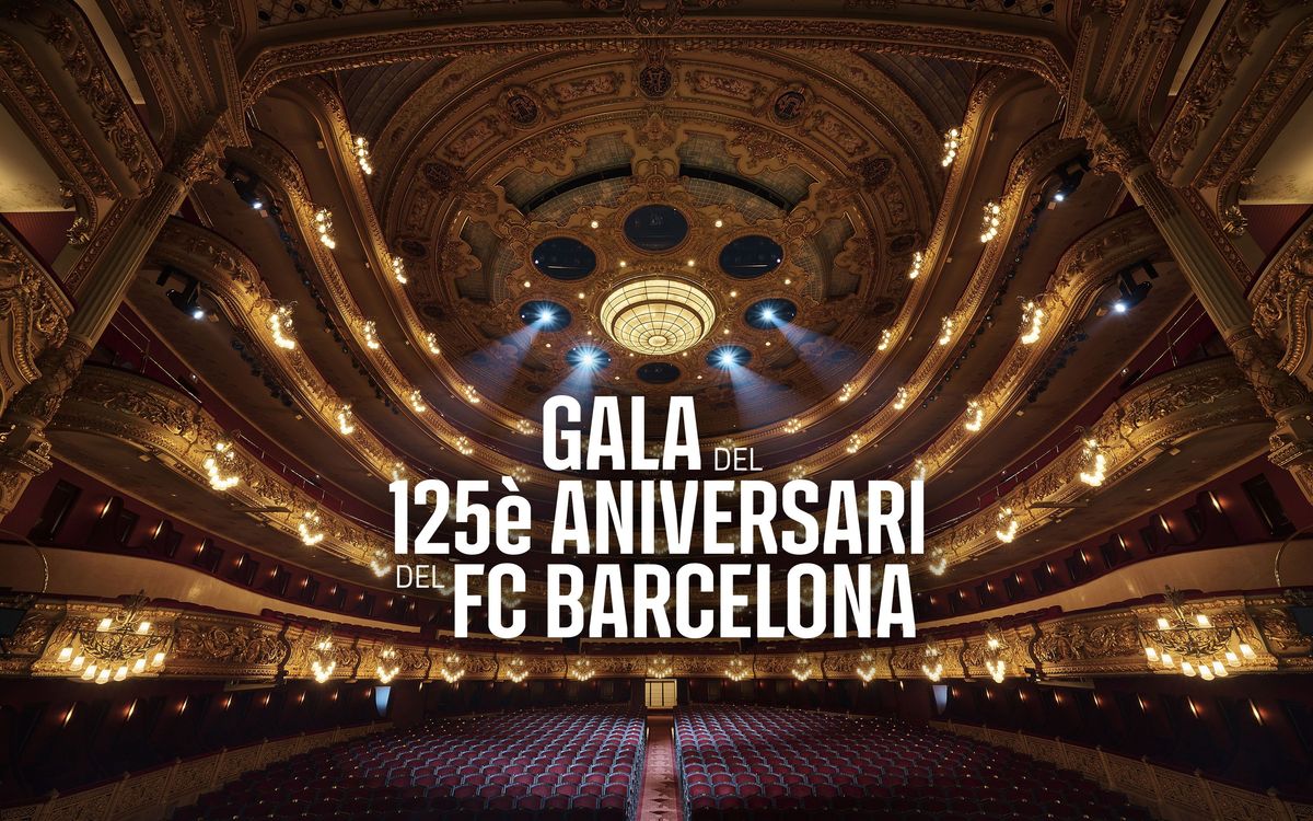 FC Barcelona emotion and sentiment in Anniversary Gala at Liceu Theatre