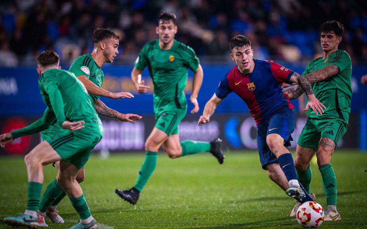 Barça Atlètic - Nàstic: Primera derrota en el Johan Cruyff (0-2)