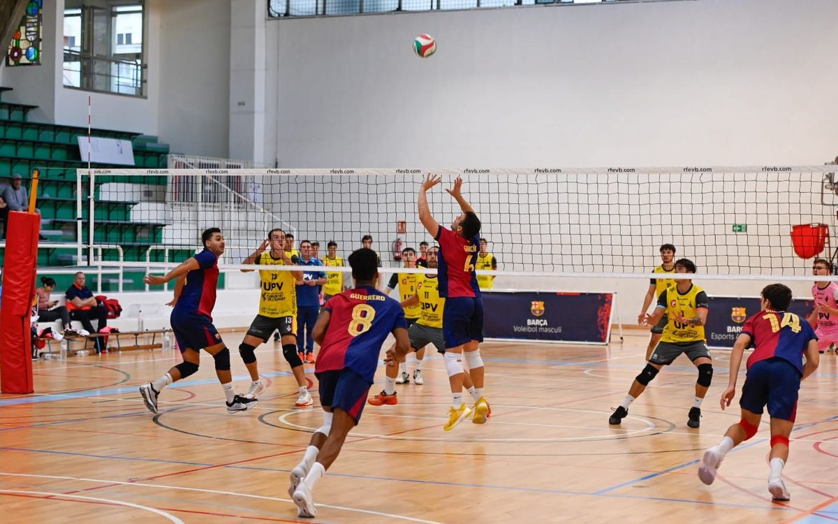 Victòria contundent del Barça Voleibol davant l’Ibiza (3-0)