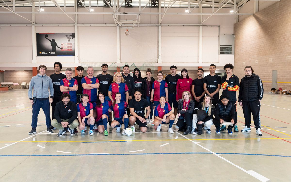 Partit de l’AJFCB Femení al Centre Penitenciari de Joves