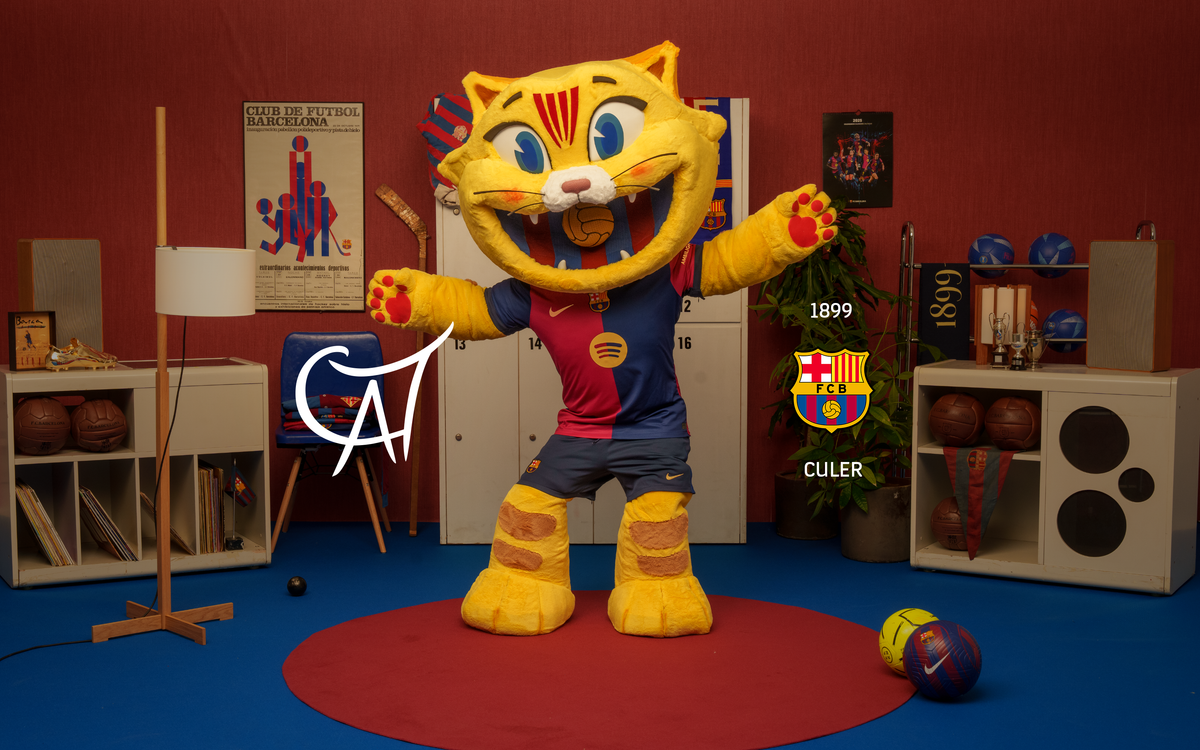 FC Barcelona presents CAT mascot: new member of the blaugrana family on the occasion of 125th anniversary