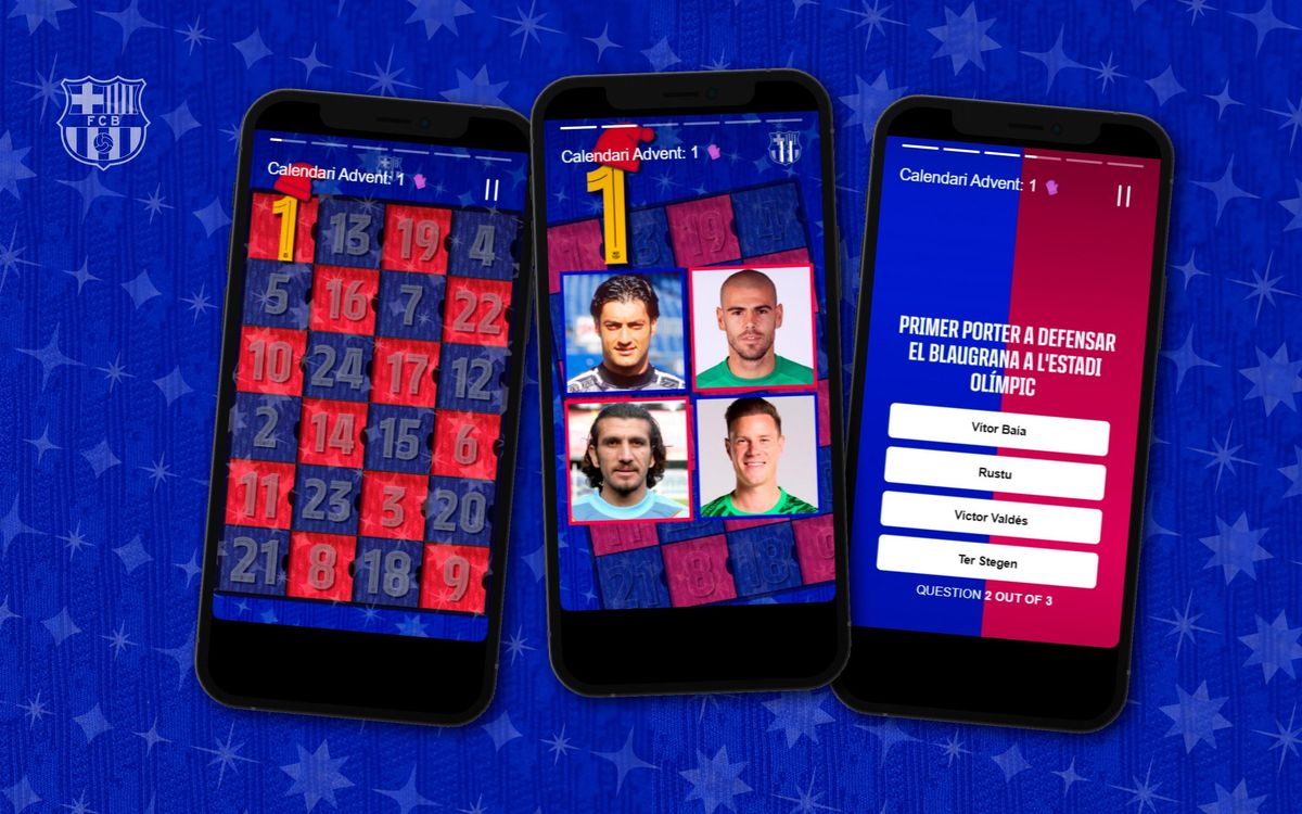 El calendari d'advent del FC Barcelona, en marxa