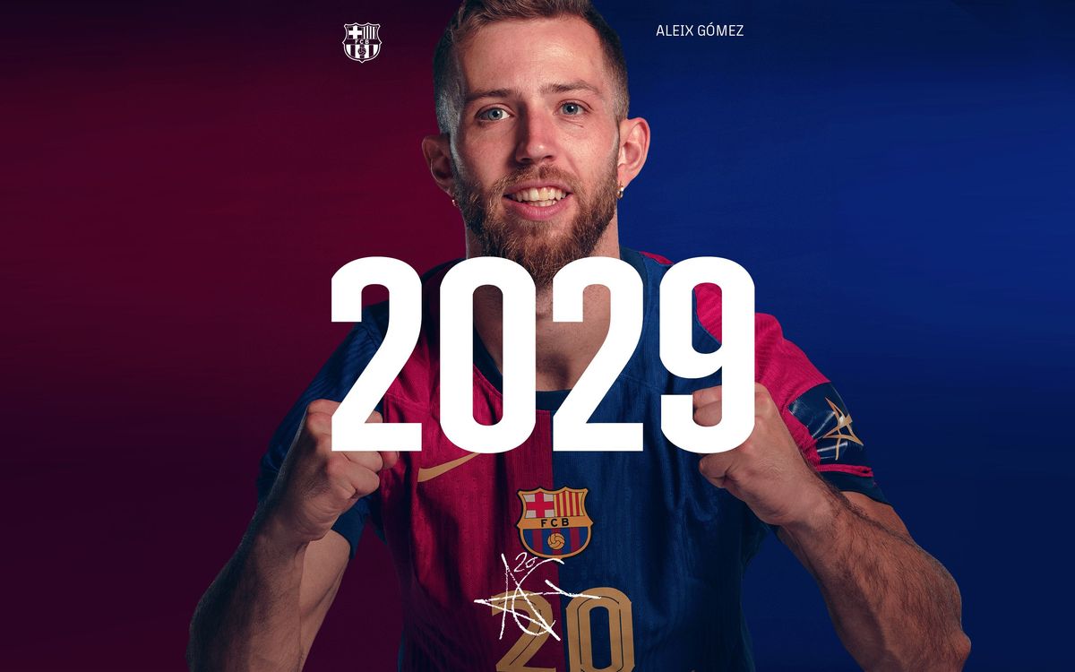 Aleix Gómez, azulgrana hasta 2029