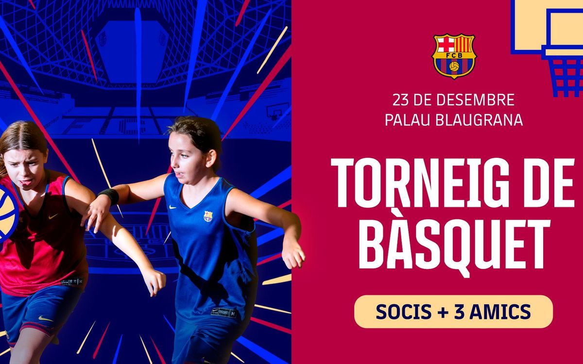 Torneig de bàsquet per a nens i nenes al Palau Blaugrana