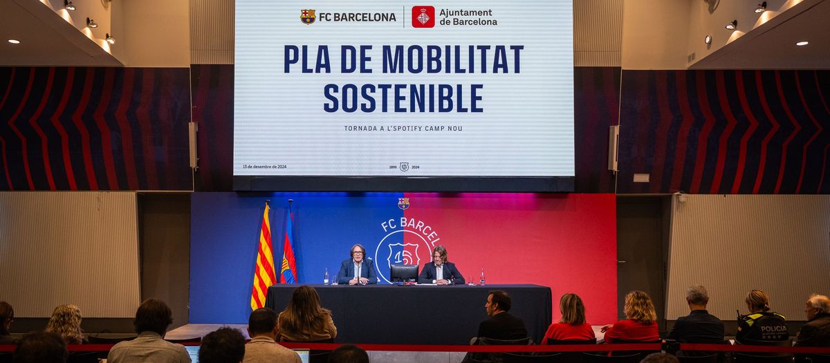 FC Barcelona and the City Council present sustainable mobility plan for partial return to Spotify Camp Nou