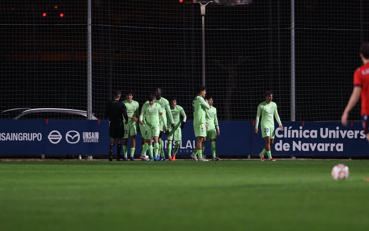 Osasuna B - Barça Atlètic: Triomf amb remuntada (1-2)