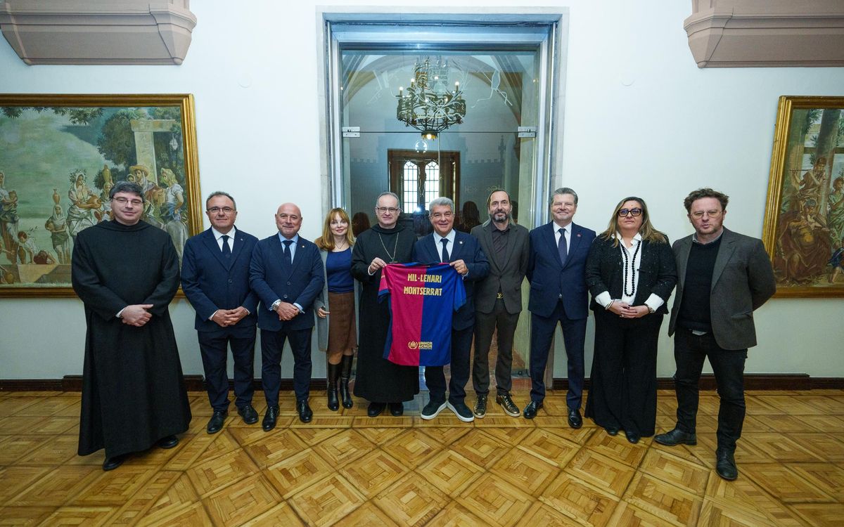 El FC Barcelona i l’Abadia de Montserrat renoven el seu vincle històric