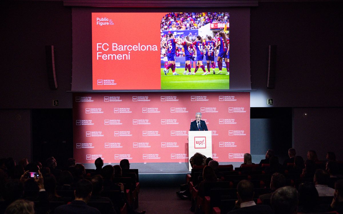 El Barça Femenino, reconocido con el premio ‘Public Figure of the Year’ de la UPF-BSM