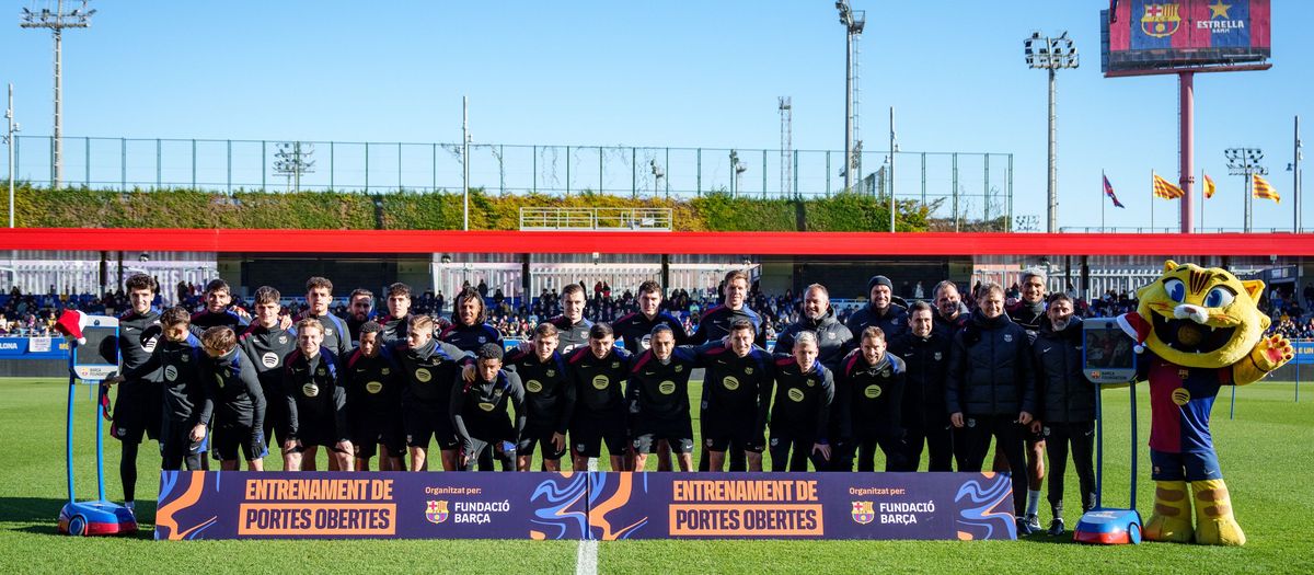 Estadi Johan Cruyff hosts charity open doors training session organised by FC Barcelona Foundation