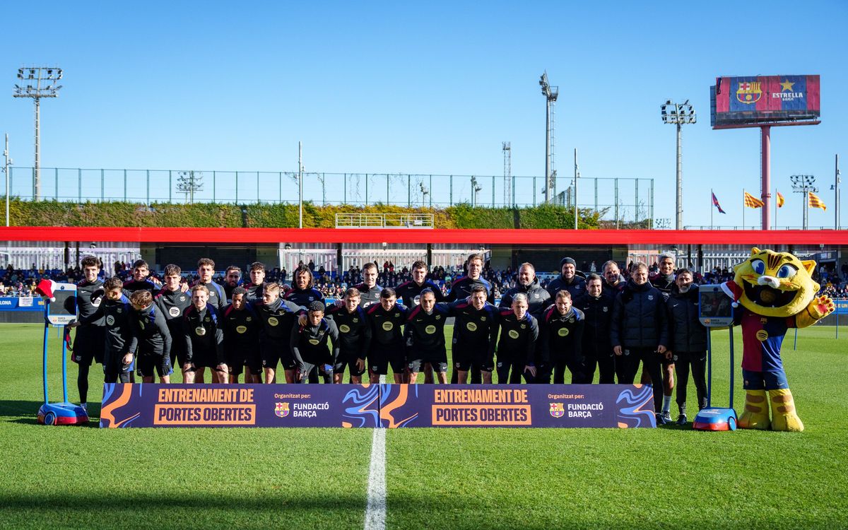 Estadi Johan Cruyff hosts charity open doors training session organised by FC Barcelona Foundation