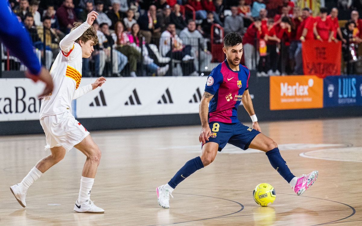 Industrias Santa Coloma - Barça: Se escapa la Copa Catalunya (5-2)