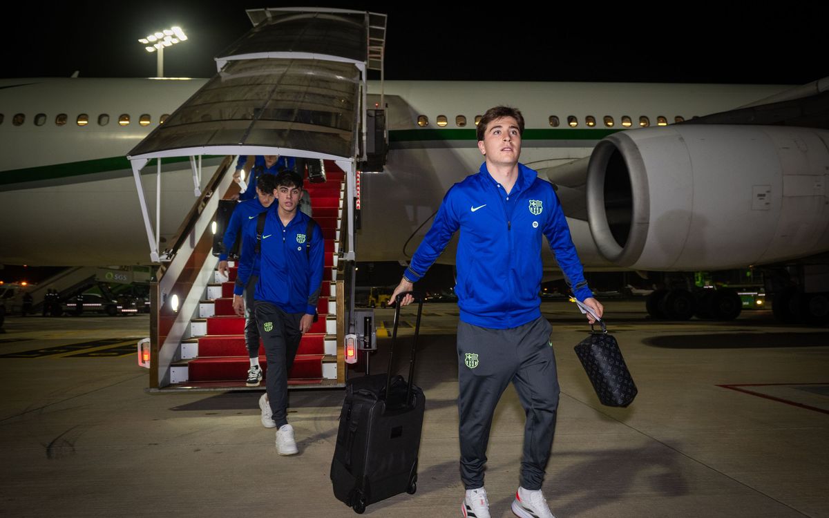 FC Barcelona arrive in Jeddah for Spanish Super Cup