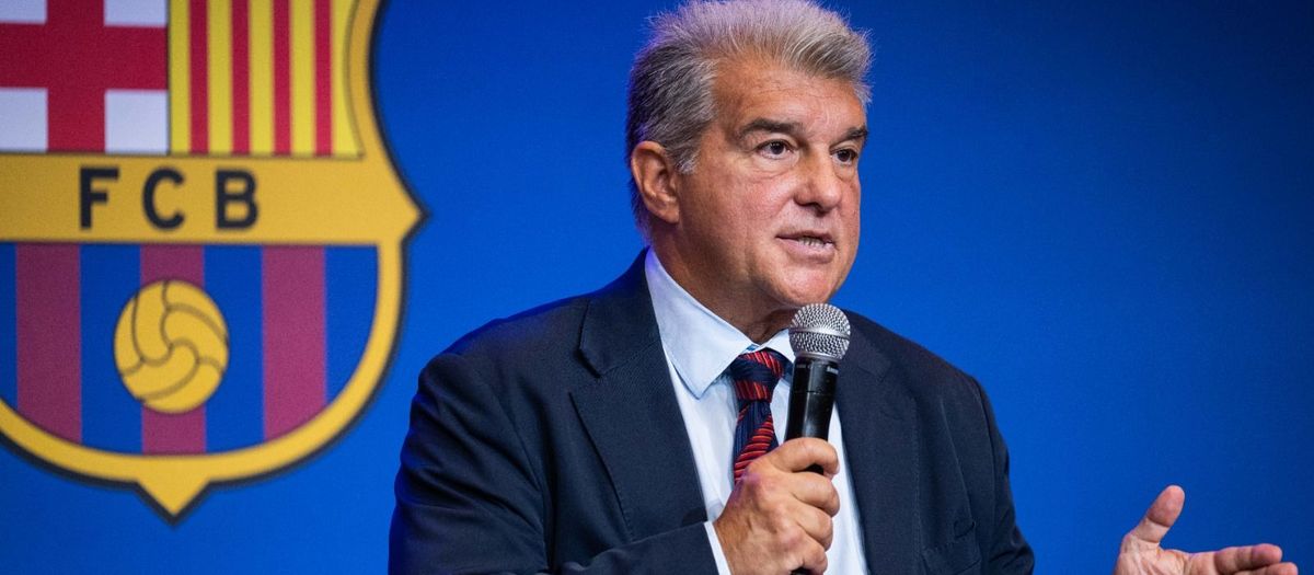 Tuesday 14: President Joan Laporta press conference