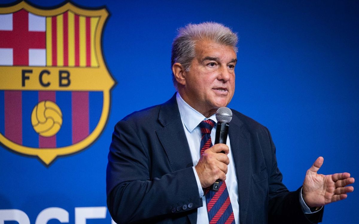 Tuesday 14: President Joan Laporta press conference