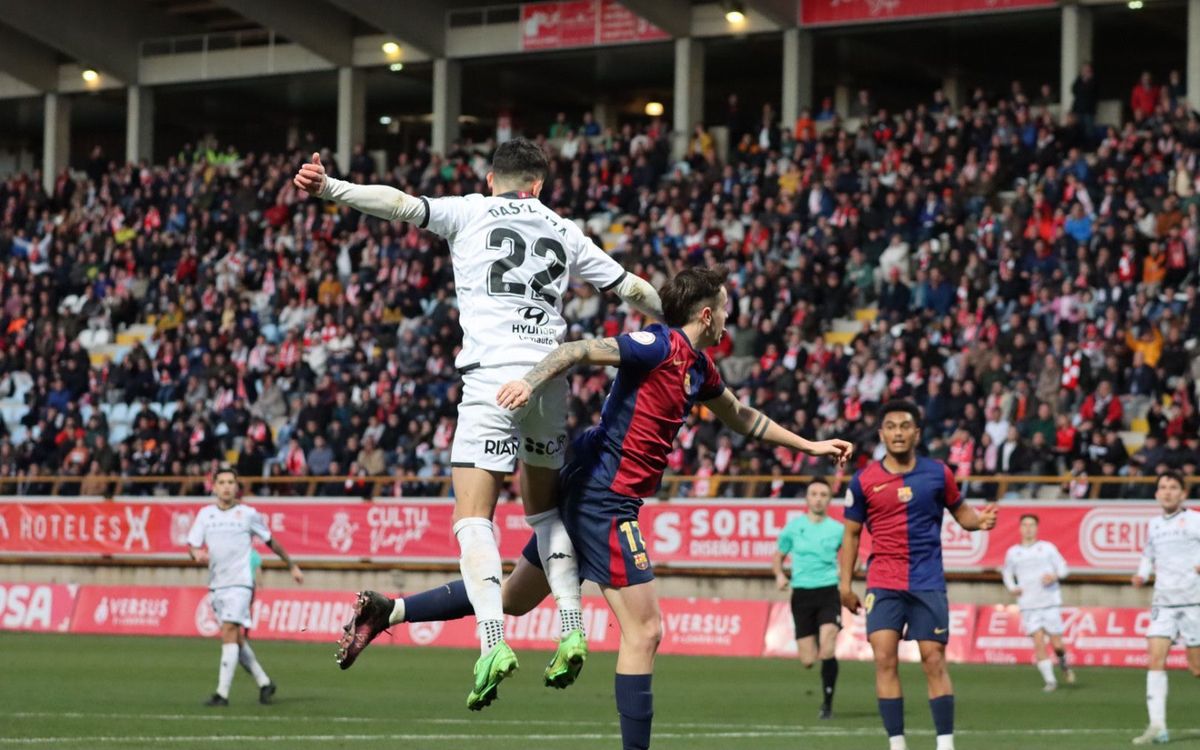 Cultural Leonesa - Barça Atlètic: Empate en el campo del líder (1-1)